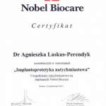 Certyfikat ukończenia szkolenia Dr Agnieszka Laskus